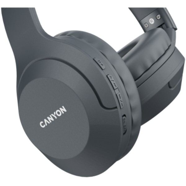 Фото - Навушники повнорозмірні бездротові Canyon BTHS-3 Dark grey (CNS-CBTHS3DG)