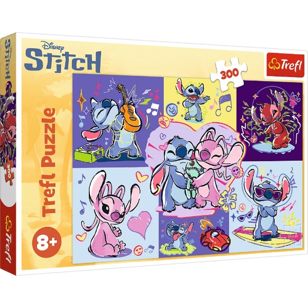 Фото - Пазли (8 +) Trefl 300 Disney Lilo&Stitc Божевільний Стіч (23033)
