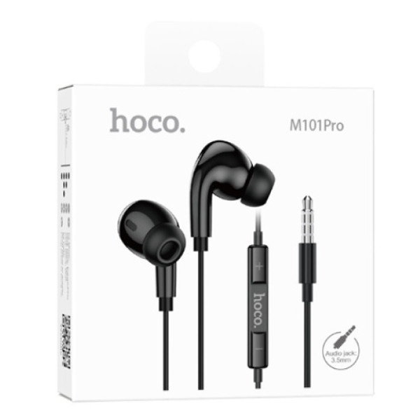 Фото - Навушники вкладиші дротові HOCO M101 Pro Crystal sound Black (6931474782373)