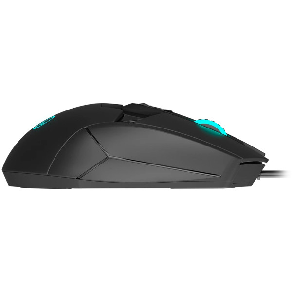 Фото - Мышь проводная игровая Lorgar Stricter 579 RGB LCD Wired USB Black (LRG-GMS579)