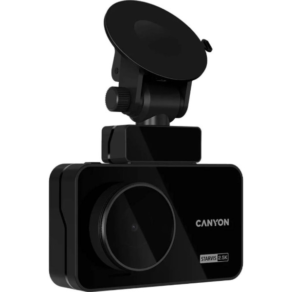 Фото - Відеореєстратор Canyon DVR25GPS WQHD 2.5K 1440p GPS Wi-Fi Black (CND-DVR25GPS)