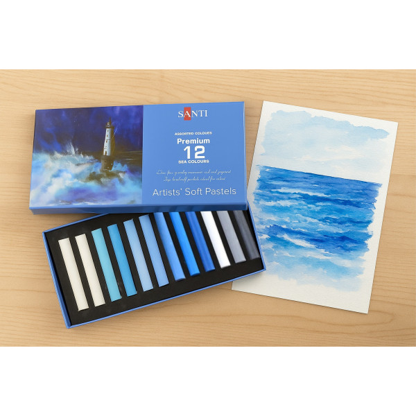 Фото - Пастель Santi Sea colours 12 кол. (353273)