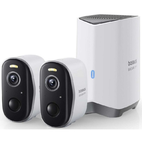 Фото - IP-камера Baseus Security N1 Plus Outdoor Camera 2K 2-Cam Kit White EU (S0TY002131) Фото - IP-камера Baseus Security N1 Plus Outdoor Camera 2K 2-Cam Kit White EU (S0TY002131)