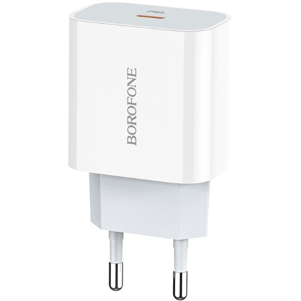 Фото - Мережевий зарядний пристрій BOROFONE BA38A Plus Speedy PD20W White (6931474746870) Фото - Мережевий зарядний пристрій BOROFONE BA38A Plus Speedy PD20W White (6931474746870)