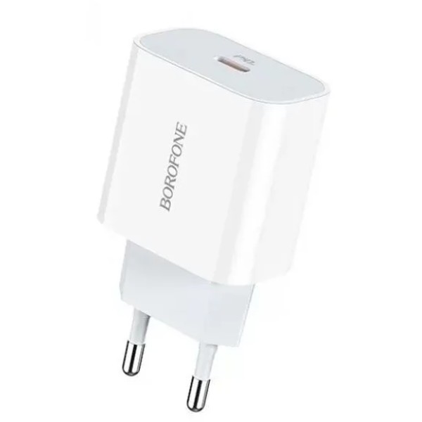 Фото - Мережевий зарядний пристрій BOROFONE BA38A Plus Speedy PD20W White (6931474746870)