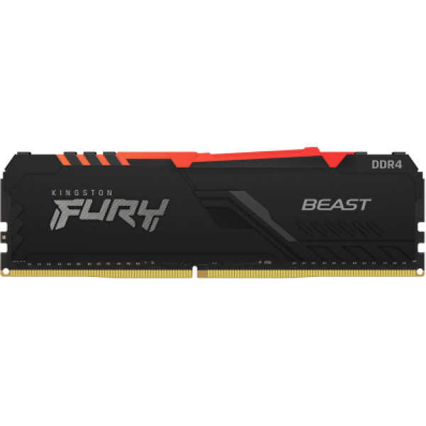 Фото - Память DDR Kingston Fury Beast RGB DDR4 8GB/3733 (KF437C19BB2A/8)