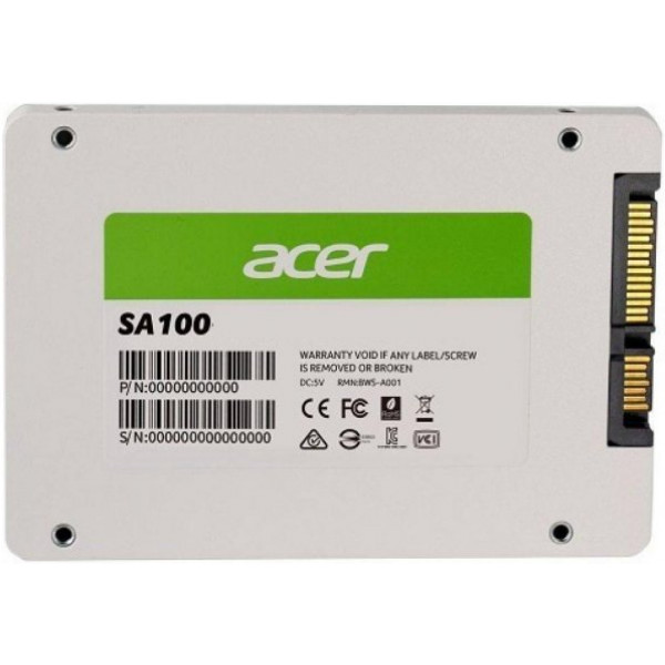 Фото - SSD-накопитель внутренний Acer SSD 480Gb SA100 SATA III 2.5'' TLC (BL.9BWWA.103)