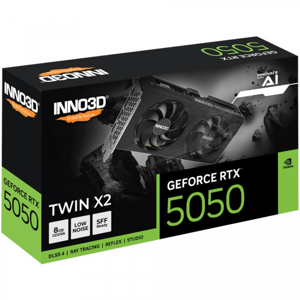 Фото - Відеокарта Inno3D GeForce RTX 5050 TWIN X2 8GB GDDR6 128bit (N50502-08D6-174071N)
