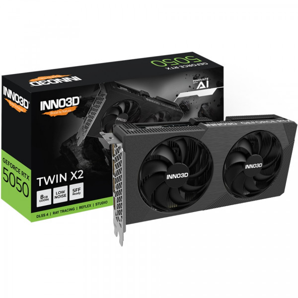 Фото - Відеокарта Inno3D GeForce RTX 5050 TWIN X2 8GB GDDR6 128bit (N50502-08D6-174071N)