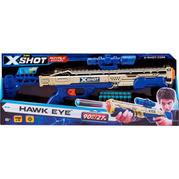 Фото - Бластер многозарядный ZURU X-Shot EXCEL Hawk Eye Goldenen (16 патронов) - Эксель Хавк Ай Голден (36479Z)