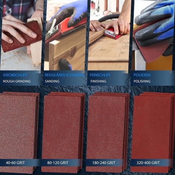 Фото - Лист шліфувальний S&R 93х230 мм 80 шт. (232093080)