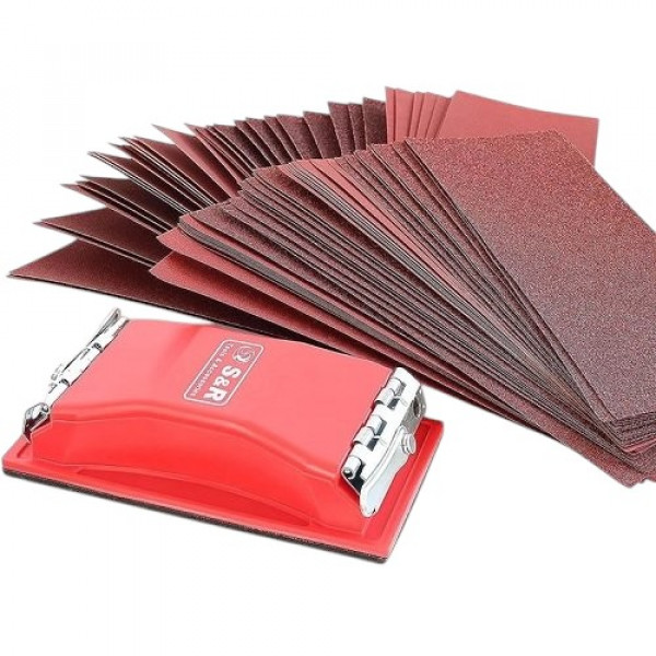 Фото - Лист шліфувальний S&R 93х230 мм 80 шт. (232093080)