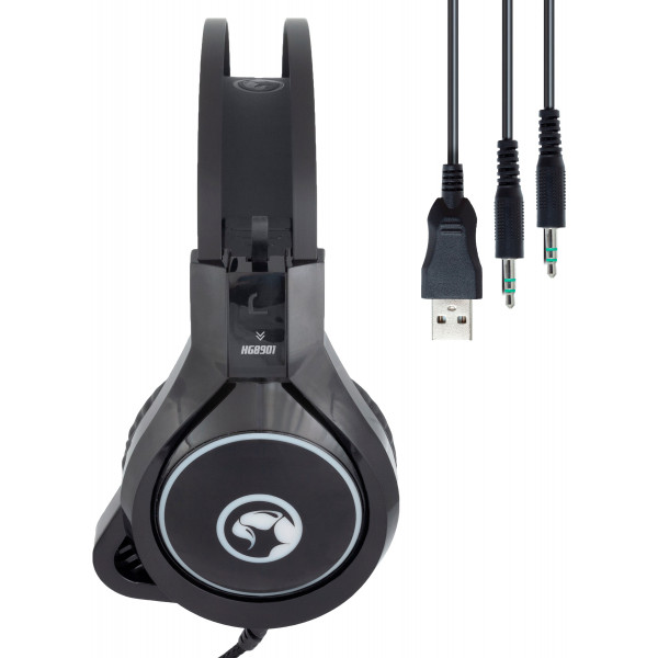 Фото - Гарнітура дротова Marvo HG8901 Multi-LED Black