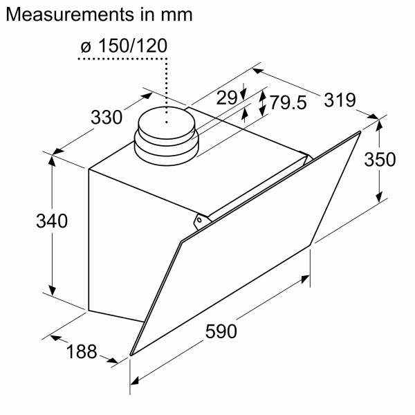 Фото - Вытяжка декоративная Bosch DWK63PJ60T