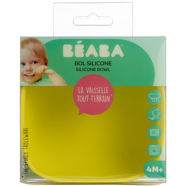 Фото - Тарелка для малыша Beaba силиконовая с подставкой-присоской Green (913432)