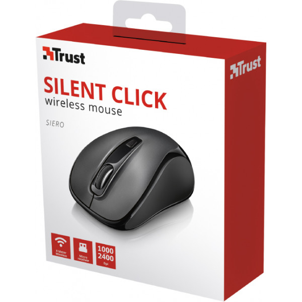 Фото - Миша бездротова Trust Siero Silent Click Wireless Mouse Black (23266)