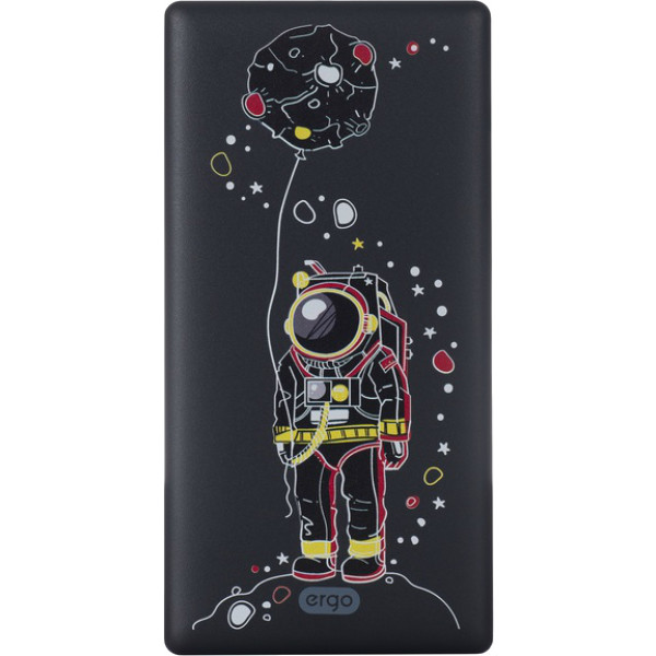 Фото - Батарея мобильная Ergo LP-83 10000 mAh Black Spaceman