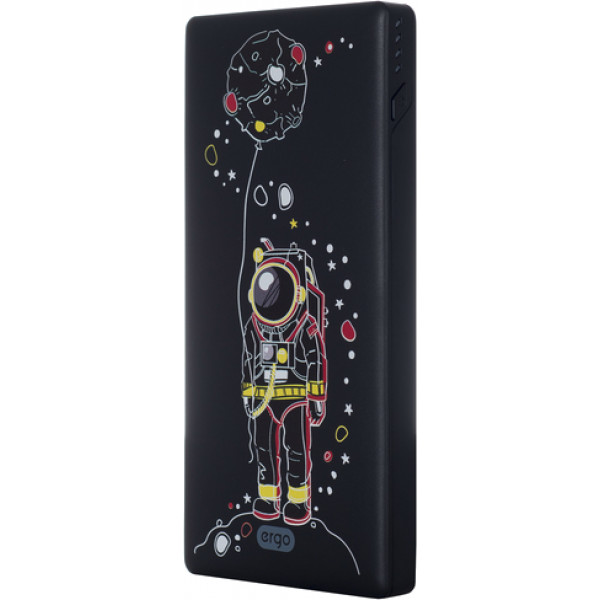 Фото - Батарея мобильная Ergo LP-83 10000 mAh Black Spaceman