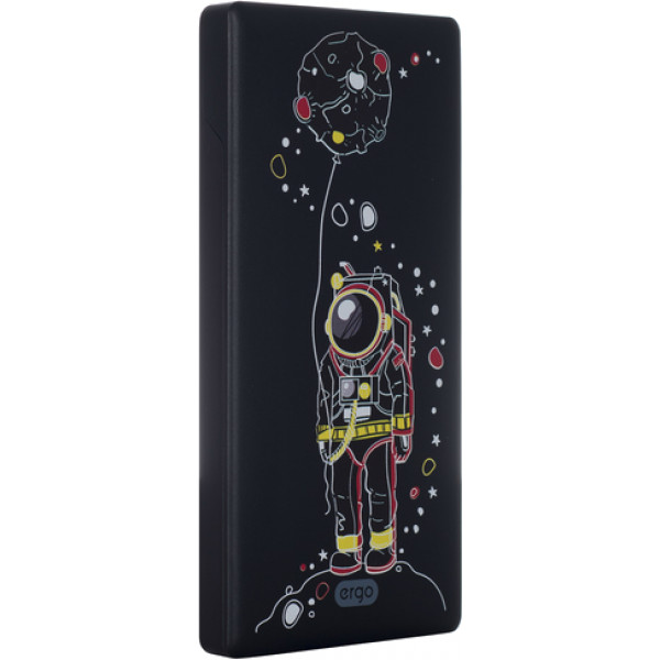 Фото - Батарея мобильная Ergo LP-83 10000 mAh Black Spaceman