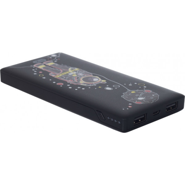 Фото - Батарея мобильная Ergo LP-83 10000 mAh Black Spaceman