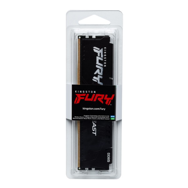 Фото - Пам'ять DDR Kingston Fury Beast Black DDR5-5600 8GB CL36-38-38 1.25V EXPO (KF556C36BBE-8)