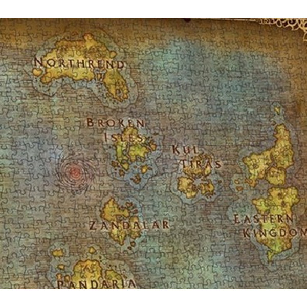 Фото - Пазли картонні (8+) ABYstyle WORLD OF WARCRAFT Azeroth's map 1000 шт. (ABYJDP011)