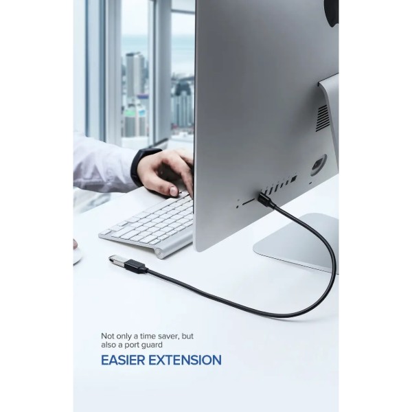 Фото - Кабель USB type A - USB type A UGREEN US129 USB 3.0 Extension Male 0.5m Black (30125)