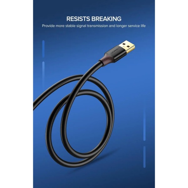 Фото - Кабель USB type A - USB type A UGREEN US129 USB 3.0 Extension Male 0.5m Black (30125)
