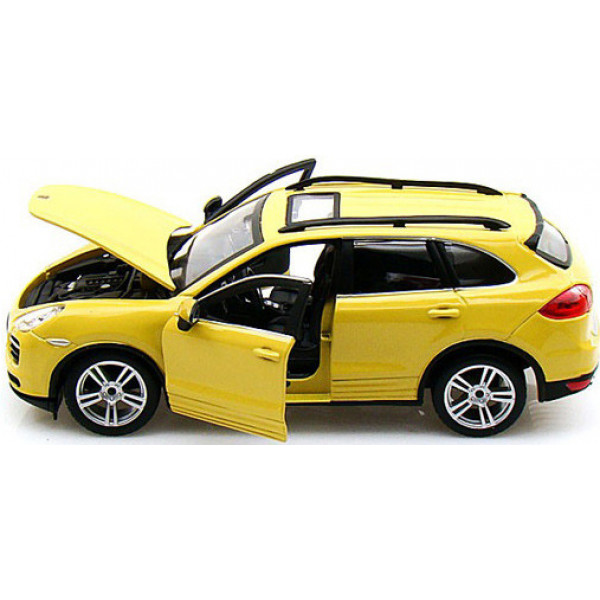 Фото - Коллекционная машинка 1:24 Bburago Porsche Cayenne Turbo (ассорти белый, желтый, 1:24) (18-21056)