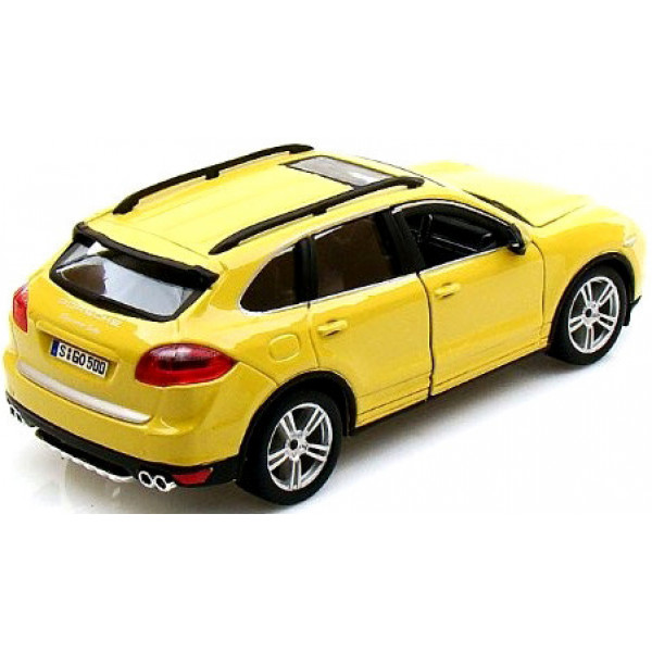 Фото - Коллекционная машинка 1:24 Bburago Porsche Cayenne Turbo (ассорти белый, желтый, 1:24) (18-21056)