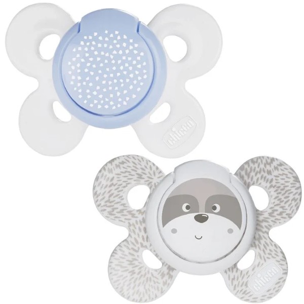 Фото - Ортодонтическая пустышка Chicco Physio Comfort 2-6 мес. 2 шт. (в ассортименте) (74931.21.00)