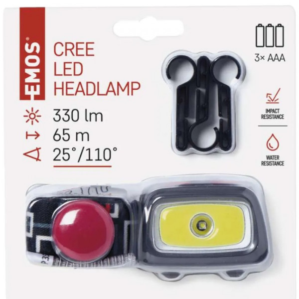 Фото - Ліхтар EMOS LED P3531 330Lm 3×AAА, налоб.пласт.