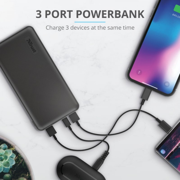 Фото - Батарея мобильная Trust Primo 15000 mAh Black (23594)