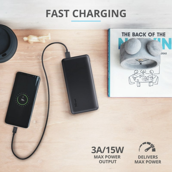 Фото - Батарея мобильная Trust Primo 15000 mAh Black (23594)