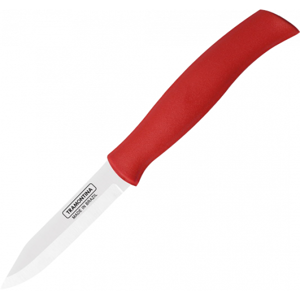 Фото - Нож для овощей Tramontina Soft Plus Red 76 мм (23660/173)