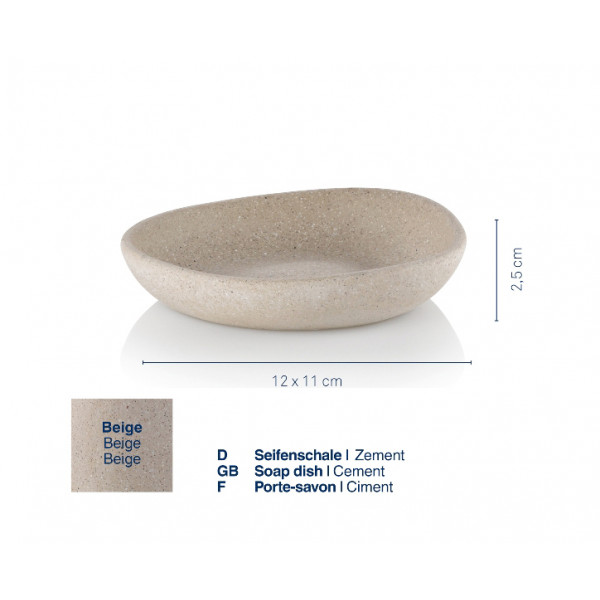 Фото - Мыльница Kela Roda бежевая 12х11х2.5 см (23678)