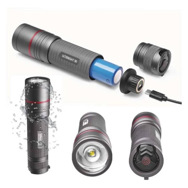 Фото - Ліхтар EMOS P3190 Ultibright 90 1200 Lm 5000 mAh метал фокус