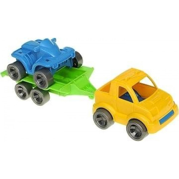 Фото - Базовий ігровий транспорт для малюка Tigres Набір авто "Kid cars Sport" 3 ел. (Пікап + квадроцикл) (39543)