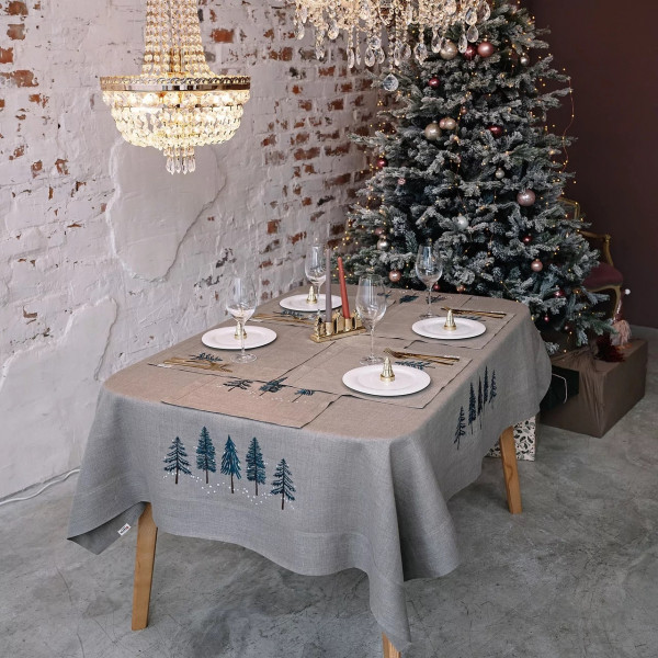 Фото - Скатерть раннер Едельвіка Елки 140x40 см (235-23/00)