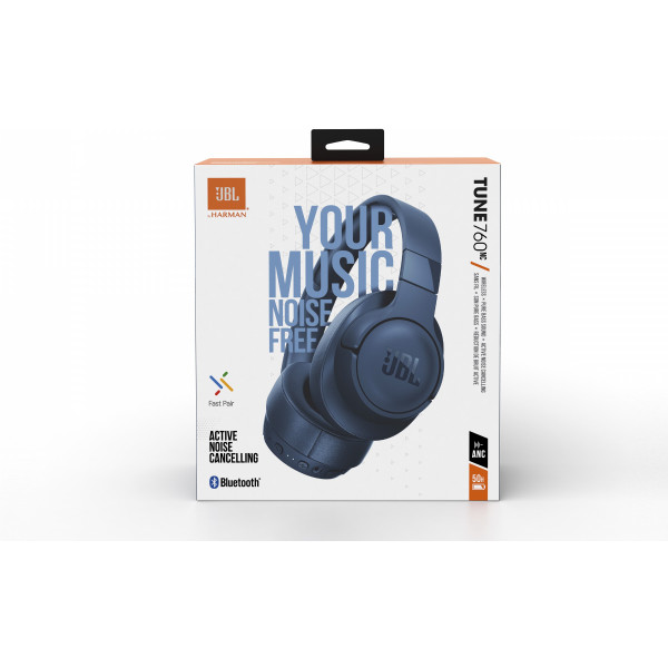 Фото - Наушники полноразмерные беспроводные JBL Tune 760NC Blue (JBLT760NCBLU)