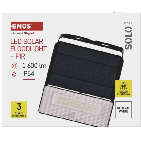 Фото - Светодиодный прожектор EMOS ZG122S 1600 лм IP54 4000K PIR