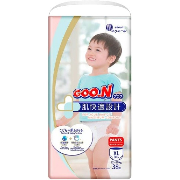 Фото - Одноразові підгузки-трусики Goo.N Plus Розмір Big XL (12-20 кг), 38 шт. (843341)