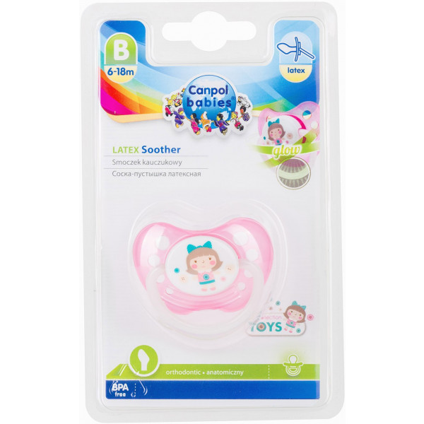 Фото - Анатомічна пустушка Canpol babies Toys латексна, 1 шт. (23/260)