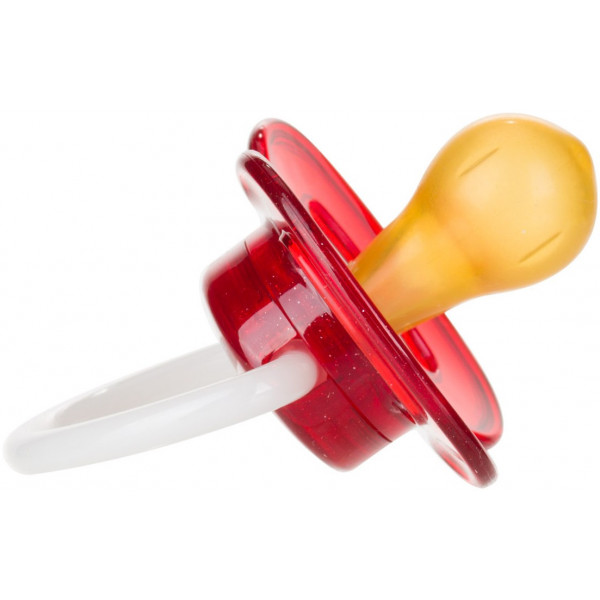 Фото - Круглая пустышка Canpol babies space латексная 0-6 мес. красная, 1 шт. (23/221_red)