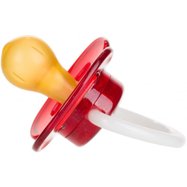 Фото - Круглая пустышка Canpol babies space латексная 0-6 мес. красная, 1 шт. (23/221_red)