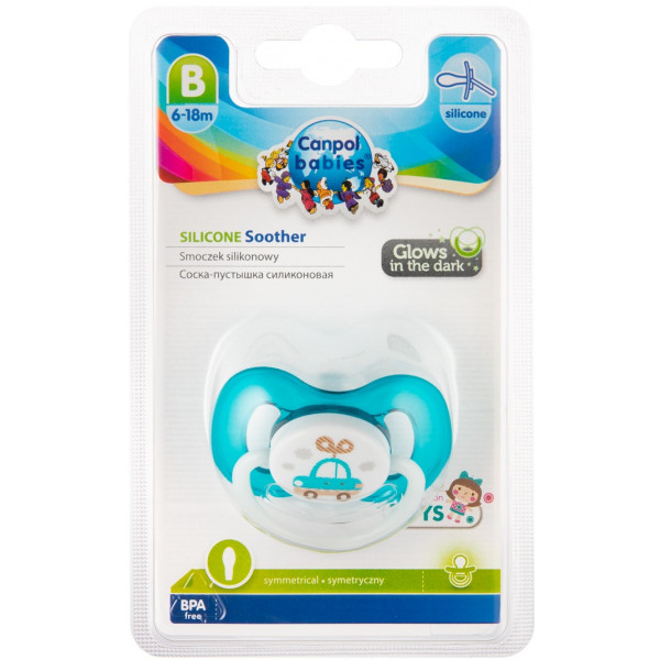 Фото - Симетрична пустушка Canpol babies TOYS силіконова, 1 шт. (23/292)