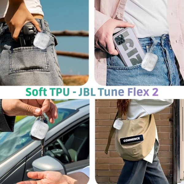 Фото - Чохол для навушників BeCover Soft TPU  for JBL Tune Flex 2 Transparent (714829)