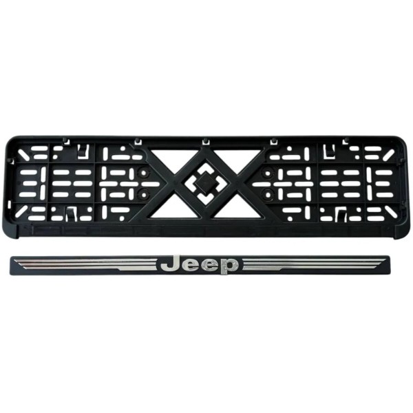 Фото - Рамка під номер Poputchik Jeep 2 шт. (24-044-IS)