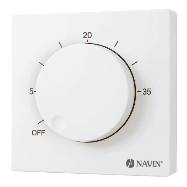 Фото - Терморегулятор Navin EH84WM-16A White (24-160171-0140) Фото - Терморегулятор Navin EH84WM-16A White (24-160171-0140)