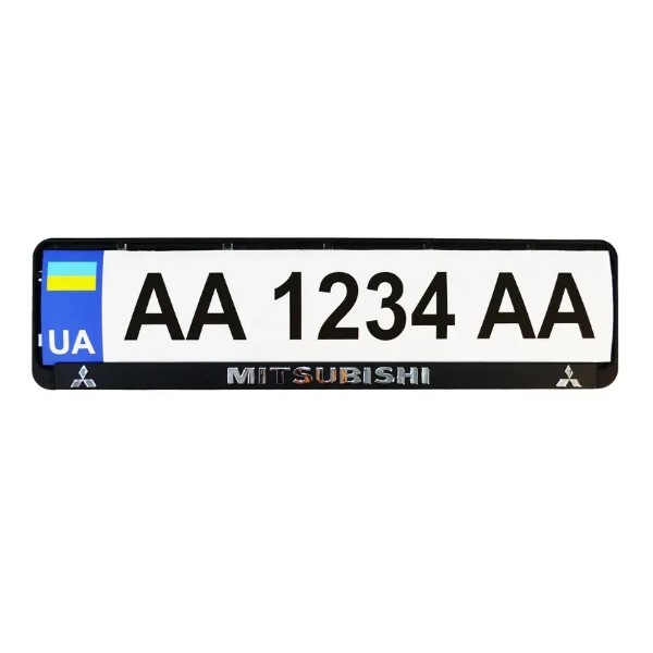 Фото - Рамка під номер Poputchik Mitsubishi (24-112-IS)
